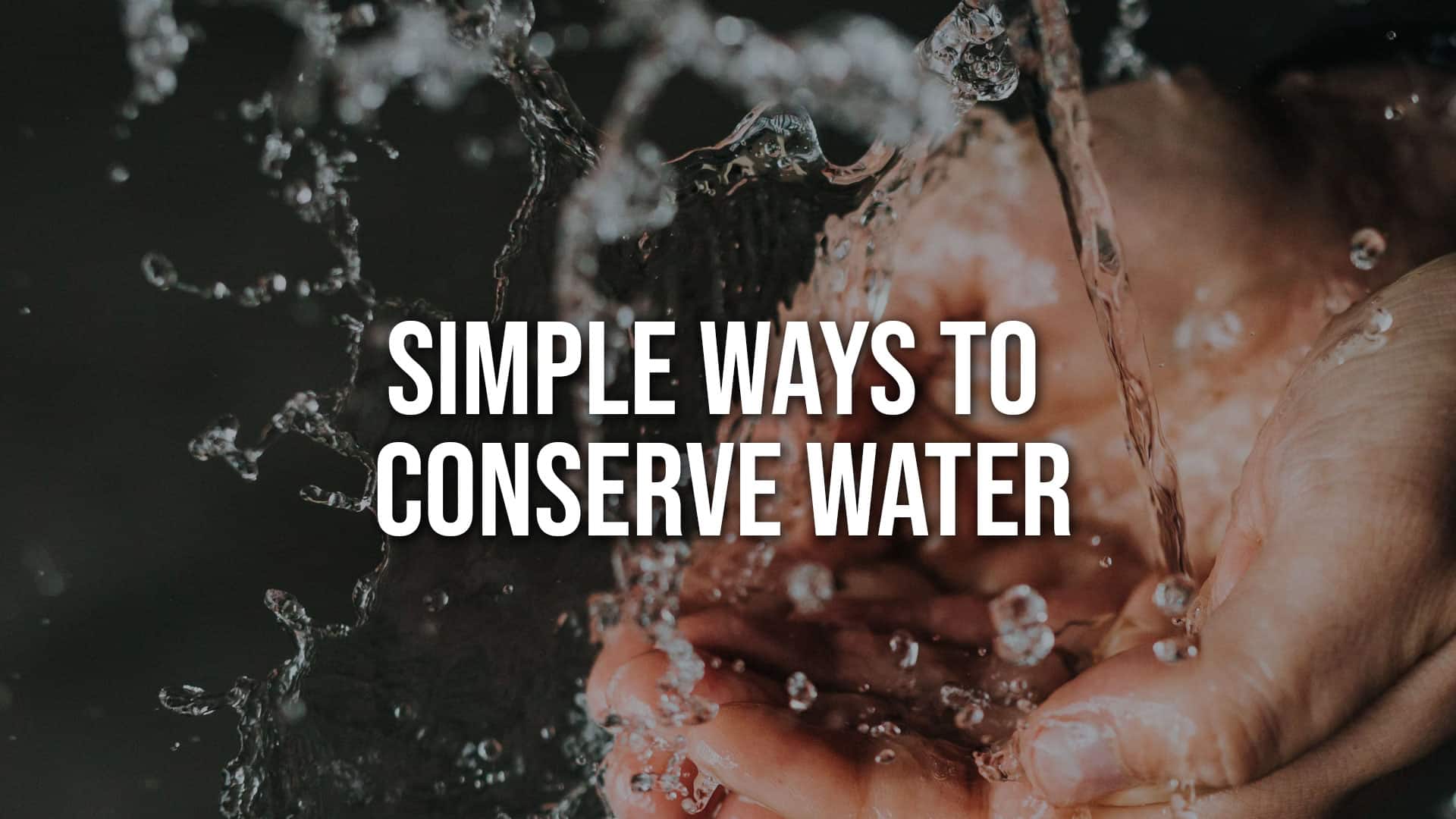 Read more about the article Simple Ways to Conserve Water